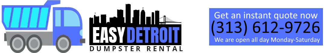 Easy Detroit Dumpster Rental